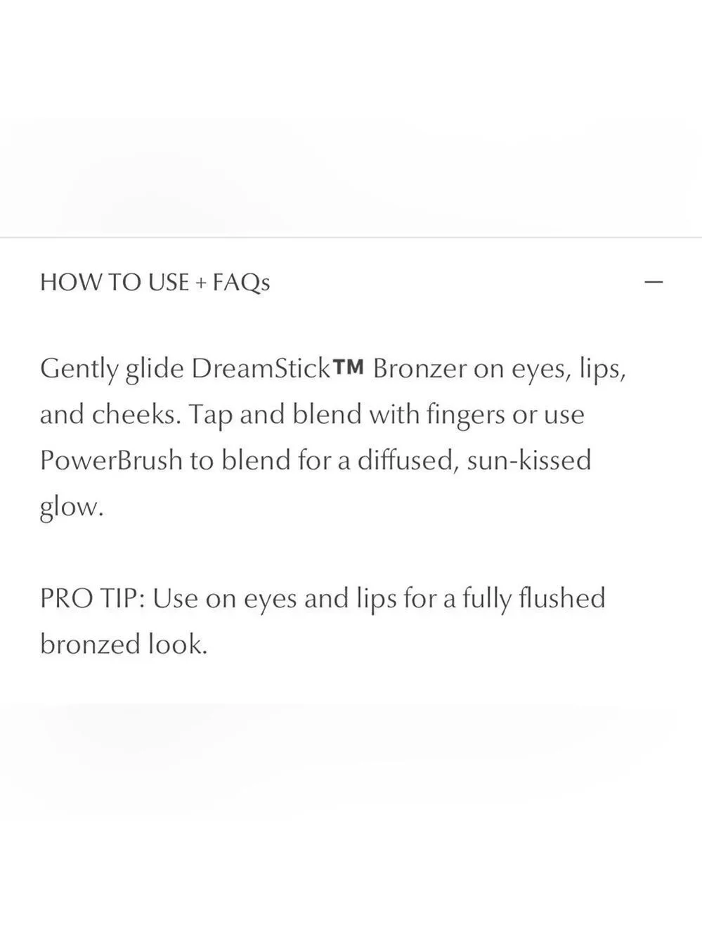 Persona Dreamstick Cream Bronzer in Dune